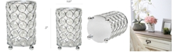 Elegant Designs Elipse Crystal Decorative Flower Vase, Candle Holder, Wedding Centerpiece